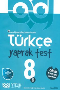 Nitelik Yayınları 8. Sınıf Türkçe Yaprak Test