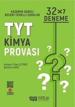 Nitelik Yayınları TYT Kimya 32 x 7 Prova Deneme