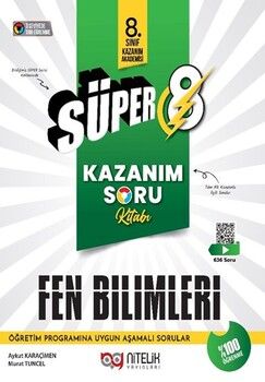 Nitelik Yayınları 8. Sınıf Süper Fen Bilimleri Kazanım Soru Kitabı