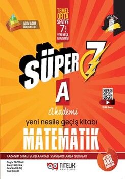 Nitelik Yayınları 7. Sınıf Matematik Süper A Soru Kitabı