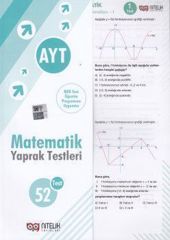 Nitelik Yayınları AYT Sınıf Matematik 52 Yaprak Test