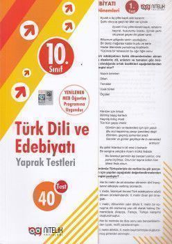 Nitelik Yayınları 10. Sınıf Türk Dili ve Edebiyatı 40 Yaprak Test