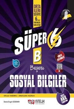 Nitelik Yayınları 6. Sınıf Sosyal Bilgiler B Yeni Nesil Süper Soru Bankası