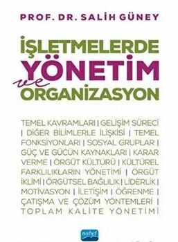 Nobel Yayınları İşletmelerde Yönetim ve Organizasyon