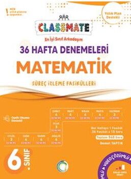 Okyanus Yayınları 6. Sınıf Matematik Classmate 36 Hafta Denemeleri