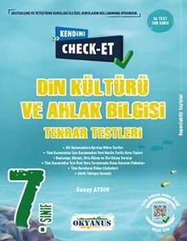Okyanus Yayınları 7. Sınıf Kendini Check Et Din Kültürü Ve Ahlak Bilgisi Tekrar Testleri