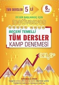 Omage Yayınları 6. Sınıf Motivasyon Tüm Dersler Kamp 5 Deneme
