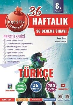 Omage Yayınları 8. Sınıf Türkçe Haftalık Deneme