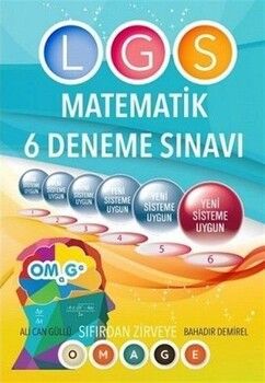 Omage Yayınları 8. Sınıf LGS Matematik 6 lı Deneme