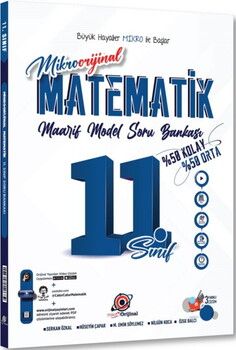 Orijinal Mikro 11. Sınıf Matematik Maarif Model Soru Bankası