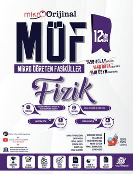 Orijinal Mikro 12. Sınıf Matematik MÖF Mikro Öğreten 4 lü Fasikül Seti