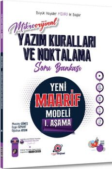 Orijinal Mikro Yazım Kuralları ve Noktalama Maarif Model Soru Bankası