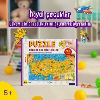 Oyunzu Puzzle Ülkemizin Güzelliklerini Öğrenelim 93 Parça Puzzle