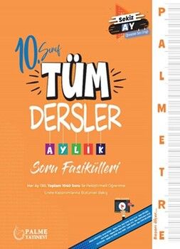Palme Yayınları 10. Sınıf Tüm Dersler Palmetre Aylık Çalışma Fasikülleri