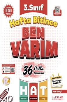 Palme Yayınları 3. Sınıf Hafta Bitince Ben Varım