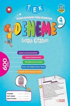 Palme Yayınları 4. Sınıf Tek Deneme Sınavı Kitabım