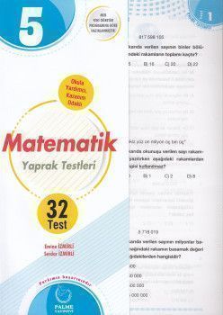 Palme Yayınları 5. Sınıf Matematik Yaprak Test