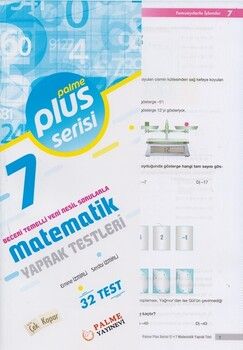 Palme Yayınları 7. Sınıf Matematik Yaprak Test