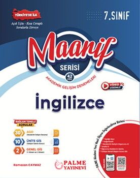 Palme Yayınları 7. Sınıf İngilizce Maarif Serisi Akademik Gelişim Denemeleri 39 Föy