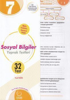  Palme Yayınları 7. Sınıf Sosyal Bilgiler Yaprak Test