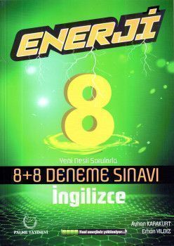  Palme Yayınları 8. Sınıf İngilizce Enerji 8+8 Deneme Sınavı