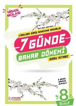 Palme Yayınları 8. Sınıf LGS 7 Günde Bahar Dönemi Soru Kitabı