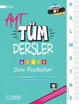 Palme Yayınları AYT Sayısal Tüm Dersler Palmetre Aylık Çalışma Fasikülleri