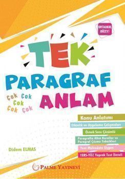 Palme Yayınları Tek Paragraf Anlam Ortaokul Düzey Tersyüz Yaprak Test