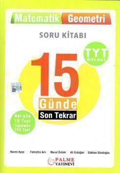  Palme Yayınları TYT Öncesi Matematik Geometri 15 Günde Son Tekrar Soru Kitabı