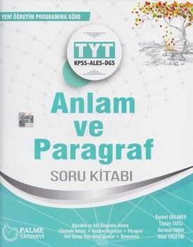 Palme Yayınları TYT AYT KPSS ALES DGS Anlam ve Paragraf Soru Kitabı