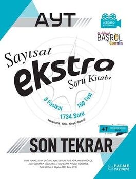 Palme Yayınları AYT Tüm Dersler Sayısal Ekstra Son Tekrar Soru Kitabı