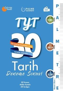 Palme Yayınları TYT Tarih Palmetre Serisi 30 Deneme Video Çözümlü