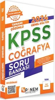 Panem Yayınları 2024 KPSS Coğrafya Genel Kültür Tamamı Çözümlü Soru Bankası