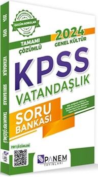 Panem Yayınları 2024 KPSS Vatandaşlık Tamamı Çözümlü Soru Bankası