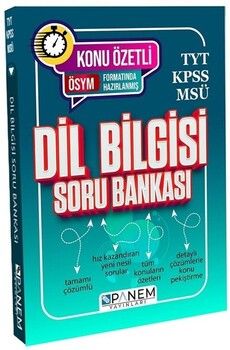 Panem Yayınları TYT MSÜ KPSS Dil Bilgisi Konu Özetli Soru Bankası