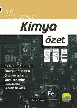 Pano Yayınları 11. Sınıf Kimya Özet