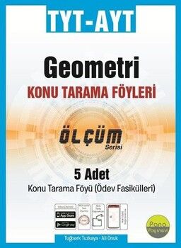 Pano Yayınları TYT AYT Geometri Ölçüm Konu Tarama Föyleri