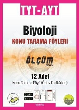 Pano Yayınları TYT AYT Biyoloji Ölçüm Konu Tarama Föyleri
