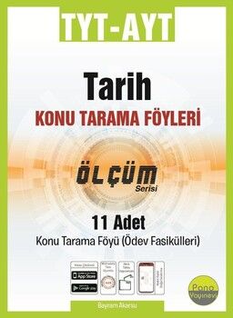 Pano Yayınları TYT AYT Tarih Ölçüm Konu Tarama Föyleri