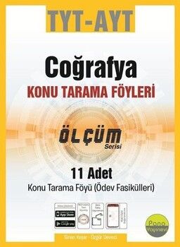 Pano Yayınları TYT AYT Coğrafya Ölçüm Konu Tarama Föyleri