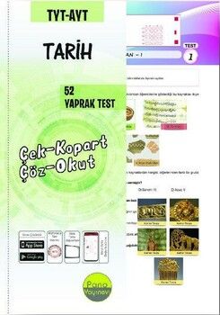 Pano Yayınları TYT AYT Tarih 52 Yaprak Test