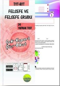 Pano Yayınları TYT AYT Felsefe ve Felsefe Grubu 24 Yaprak Test