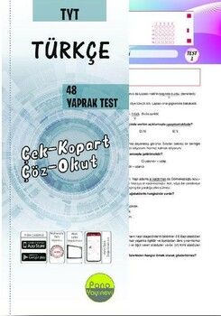 Pano Yayınları TYT Türkçe 48 Yaprak Test