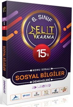 Paraf Yayınları 6. Sınıf Sosyal Bilgiler 15 li Elit Karma Konu Sıralı Denemeleri