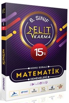 Paraf Yayınları 6. Sınıf Matematik 15 li Elit Karma Konu Sıralı Denemeleri