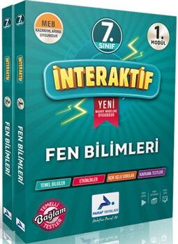Paraf Yayınları 7. Sınıf İnteraktif Fen Bilimleri Etkinlik Çalışma Kitabı