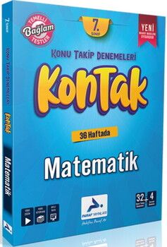 Paraf Yayınları 7. Sınıf Matematik Kontak Konu Takip Denemeleri
