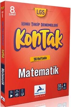 Paraf Yayınları 8. Sınıf Matematik Kontak Konu Takip Denemeleri