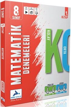 Paraf Yayınları 8. Sınıf Matematik Kolay Orta Branş Deneme