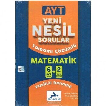 Paraf Yayınları AYT Yeni Nesil Sorular Matematik Fasikül Deneme